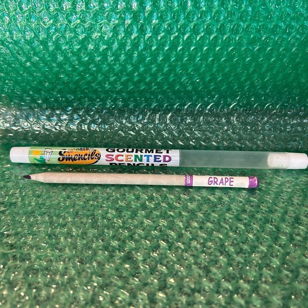 Smencils RETRO Colored -GRAPE SODA- Gourmet Scented Pencil Eco Newspaper